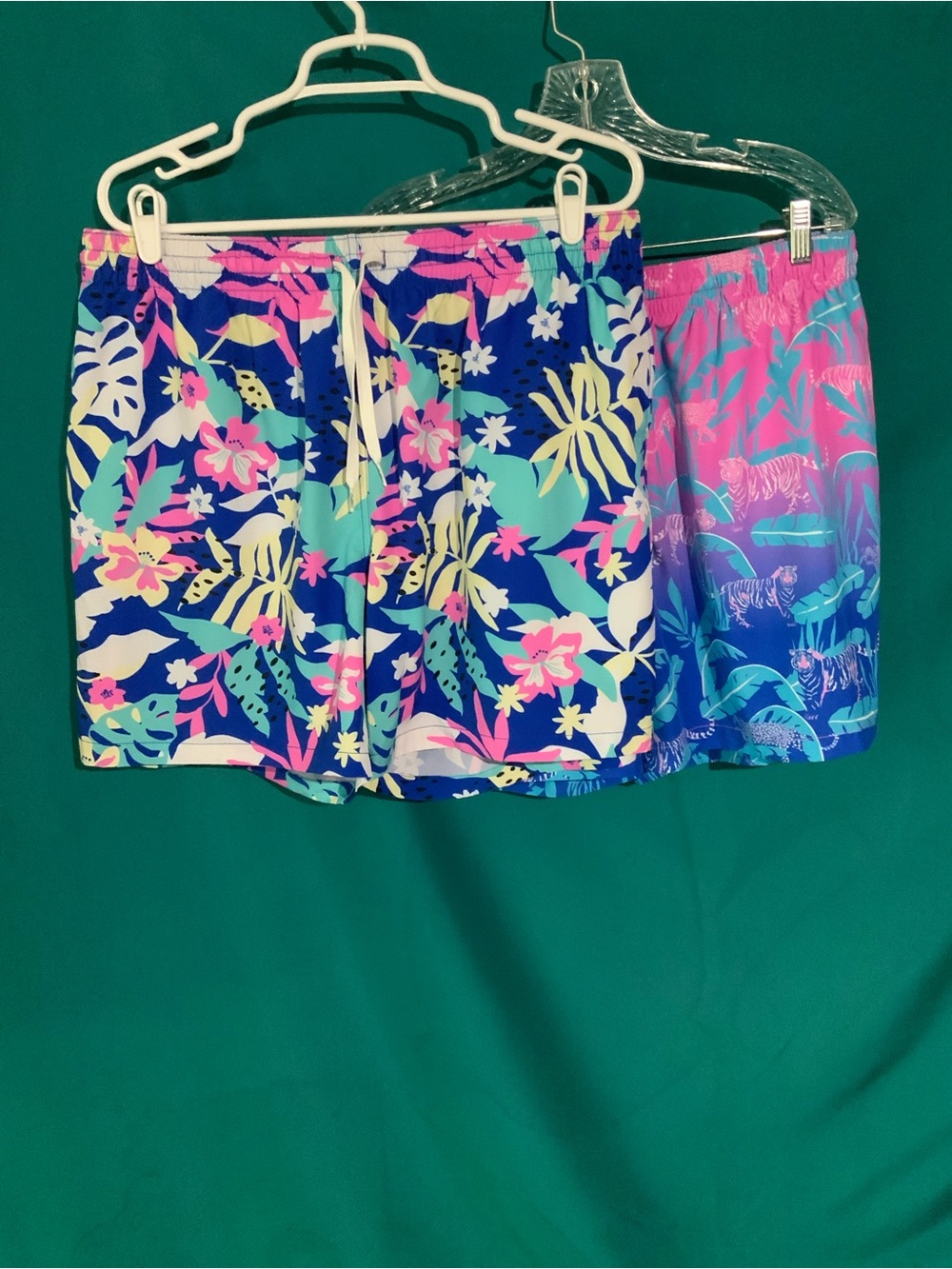 Chubbies Men’s Tropical Swim Trunks & Adjustable Drawstring Waistband, Pair
